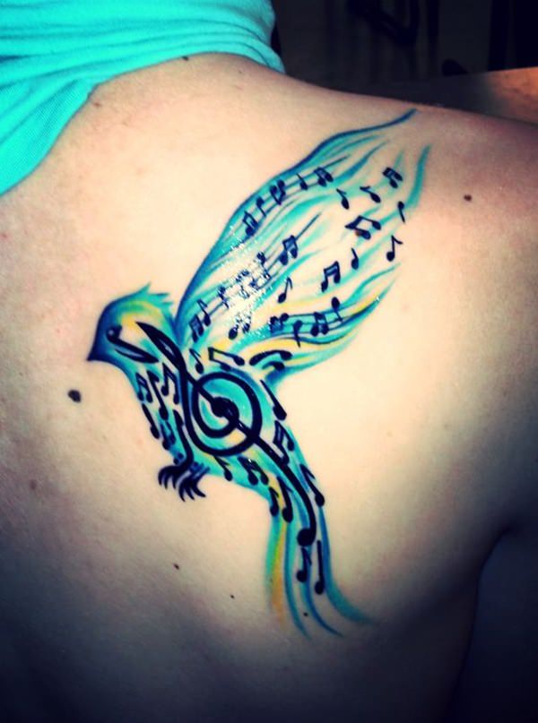 Music tattoo design, idea 60
