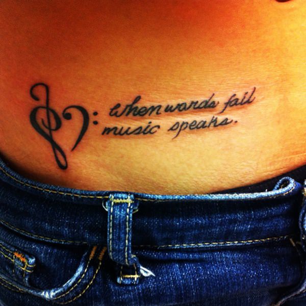 Music tattoo design, idea 19