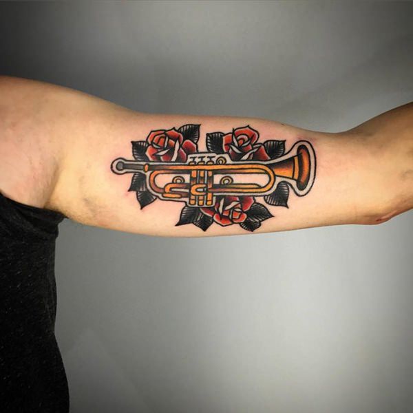 Music tattoo design, idea 2