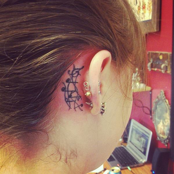 Music tattoo design, idea 21