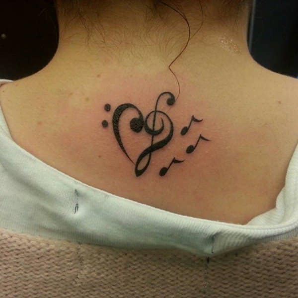 Music tattoo design, idea 9