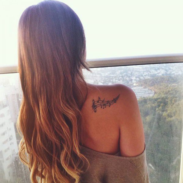 Music tattoo design, idea 12