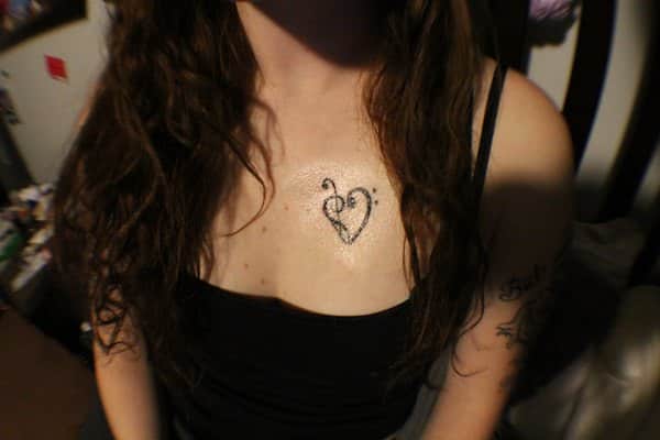 Music tattoo design, idea 22