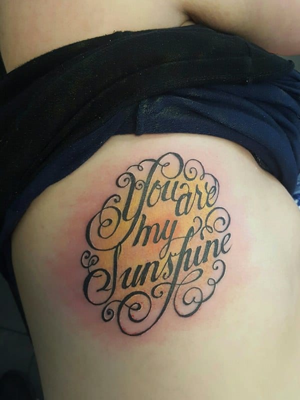 Rib cage tattoo design, idea 4