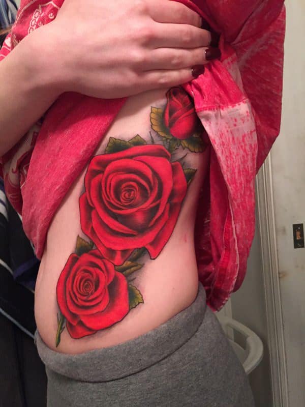 Rib cage tattoo design, idea 11