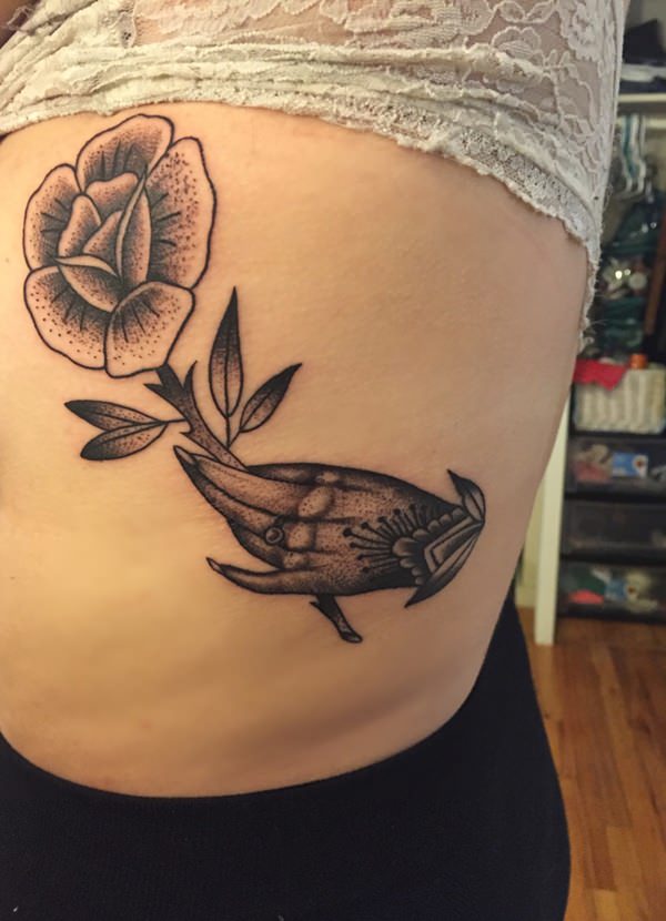 Rib cage tattoo design, idea 13