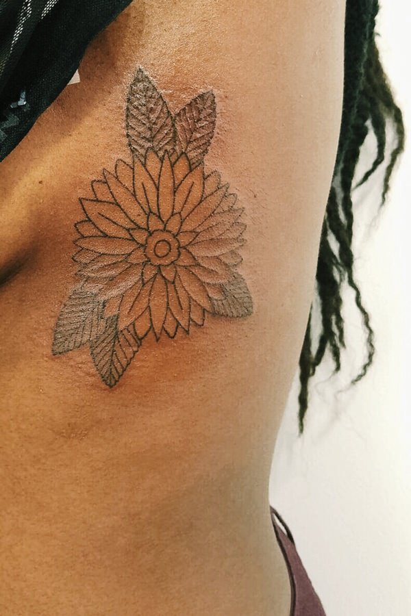 Rib cage tattoo design, idea 16