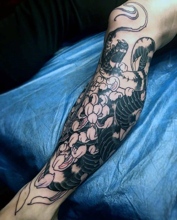 Chrysanthemum tattoo design design, idea 17