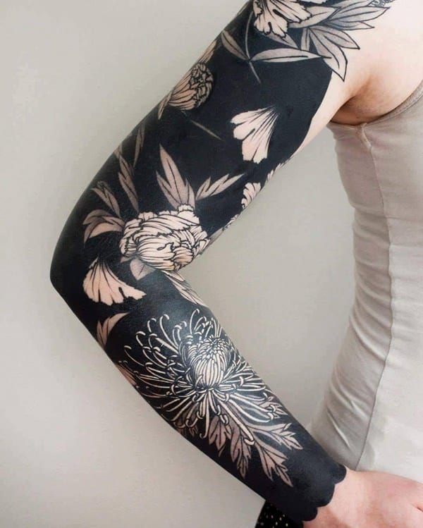 Chrysanthemum tattoo design design, idea 41