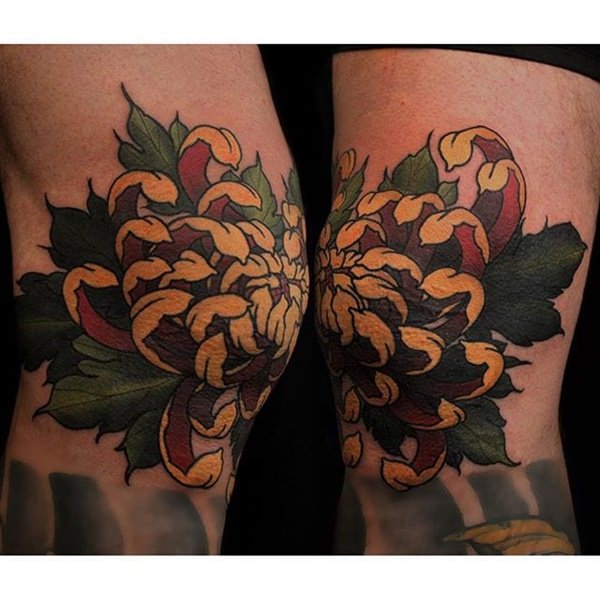 Chrysanthemum tattoo design design, idea 49