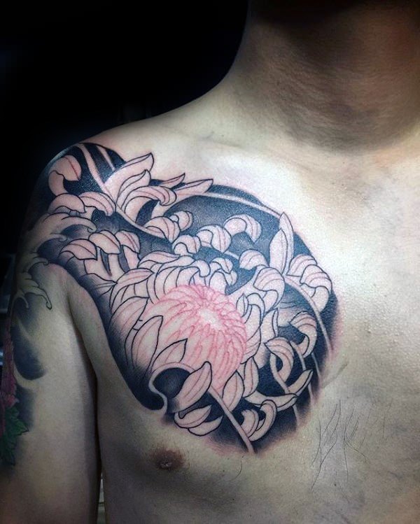 Chrysanthemum tattoo design design, idea 15
