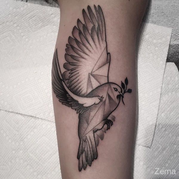 Dove tattoo design, idea 63