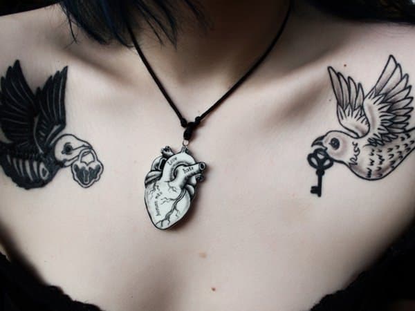 Dove tattoo design, idea 64