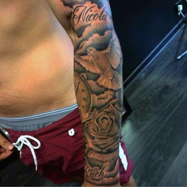 Dove tattoo design, idea 6