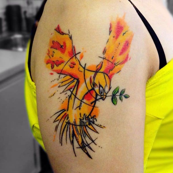 Dove tattoo design, idea 9
