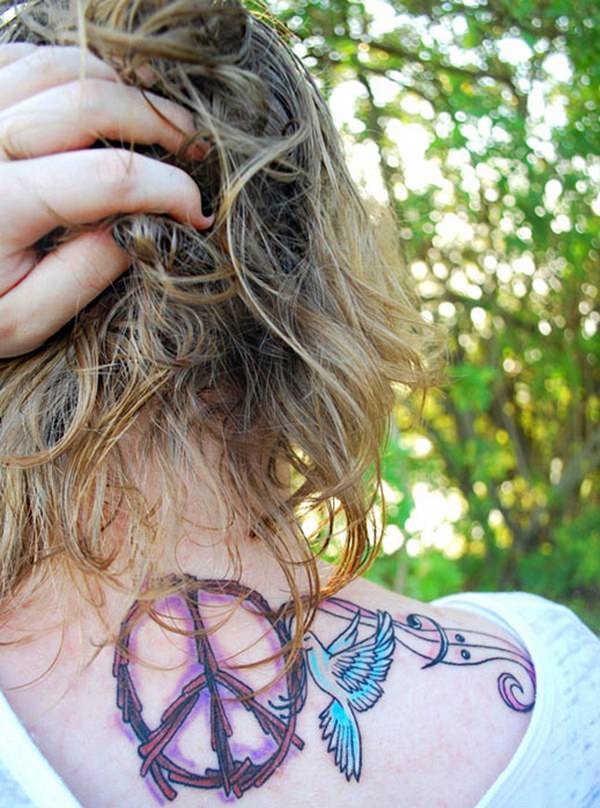 Dove tattoo design, idea 13