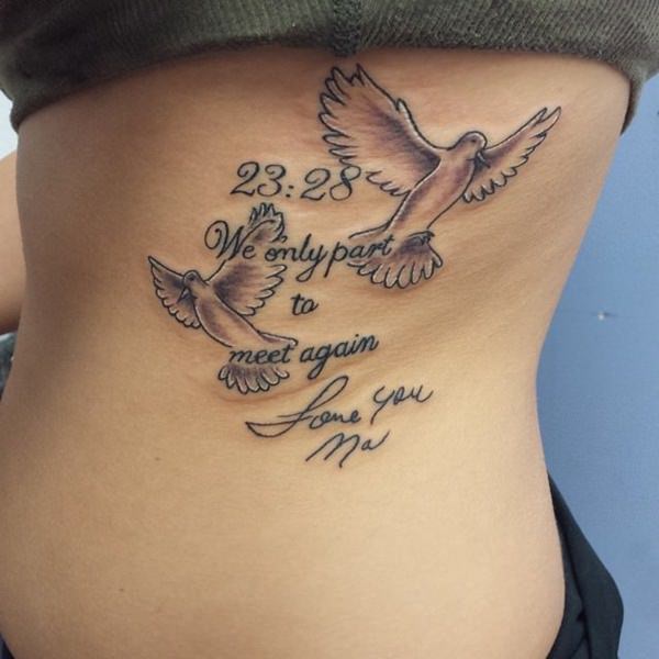 Dove tattoo design, idea 15