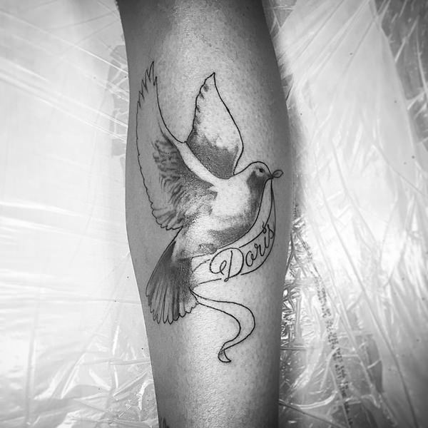 Dove tattoo design, idea 23