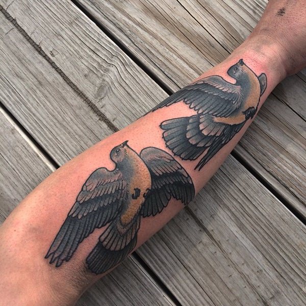 Dove tattoo design, idea 27