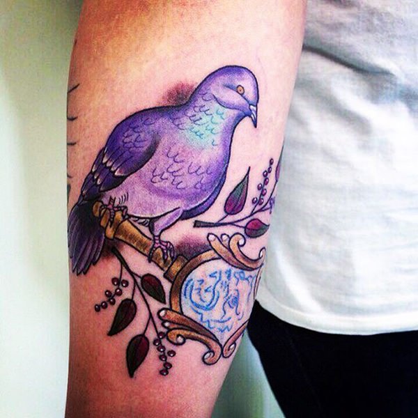 Dove tattoo design, idea 28