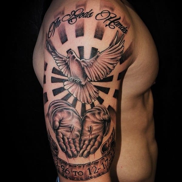 Dove tattoo design, idea 31