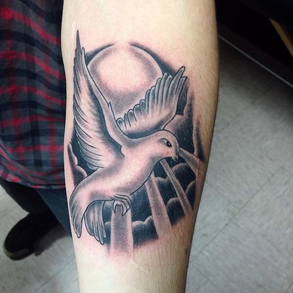 Dove tattoo design, idea 35