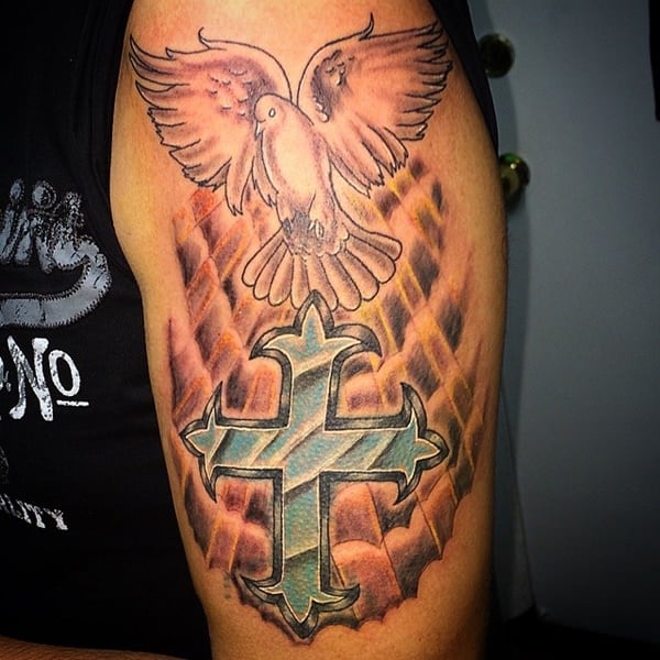 Dove tattoo design, idea 36