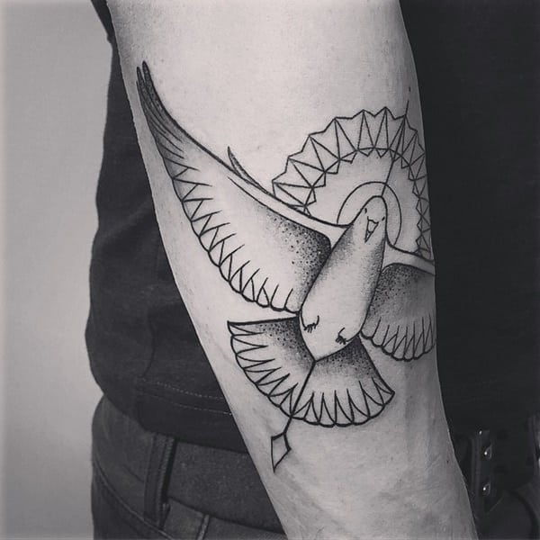Dove tattoo design, idea 39
