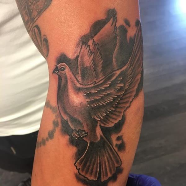 Dove tattoo design, idea 43