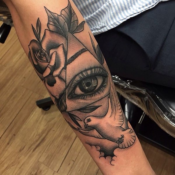 Dove tattoo design, idea 61