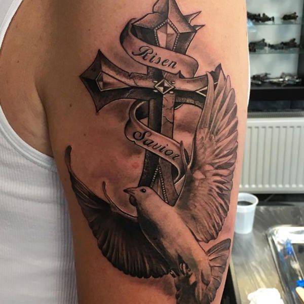 Dove tattoo design, idea 45