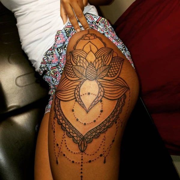 Hip tattoos design, idea 4