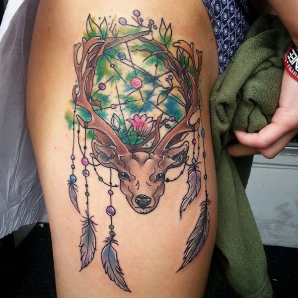 Hip tattoos design, idea 7