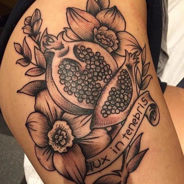 Hip tattoos design, idea 12