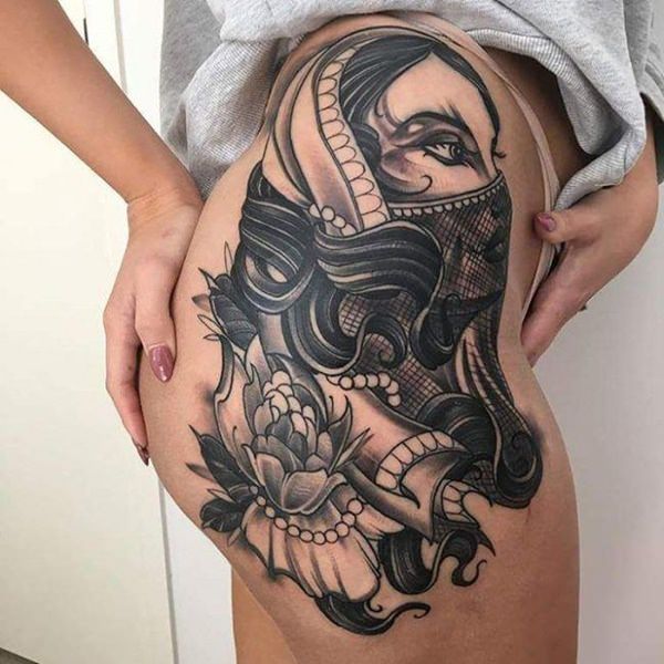 Hip tattoos design, idea 13