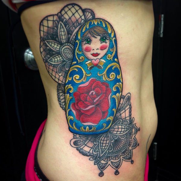 Rib cage tattoo design, idea 50
