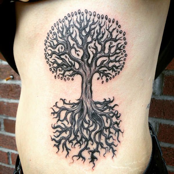 Rib cage tattoo design, idea 52