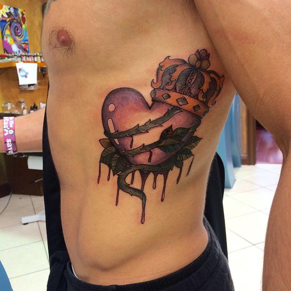 Rib cage tattoo design, idea 54