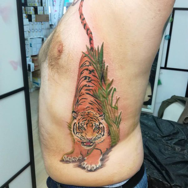 Rib cage tattoo design, idea 57