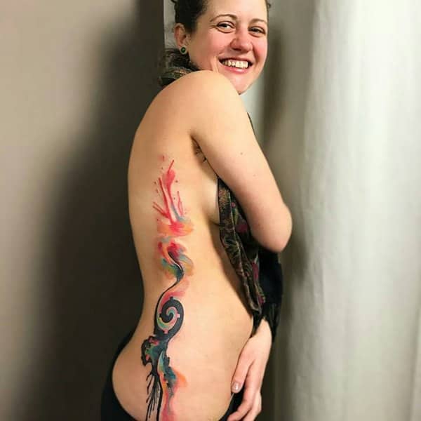 Rib cage tattoo design, idea 61