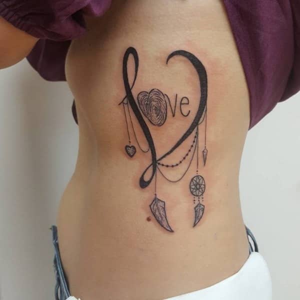 Rib cage tattoo design, idea 62
