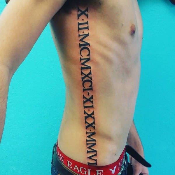 Rib cage tattoo design, idea 63