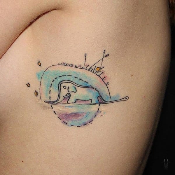 Rib cage tattoo design, idea 64