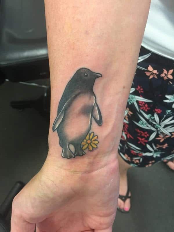 Penguin tattoos design, idea 28