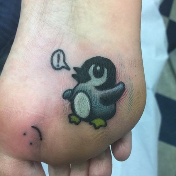 Penguin tattoos design, idea 29