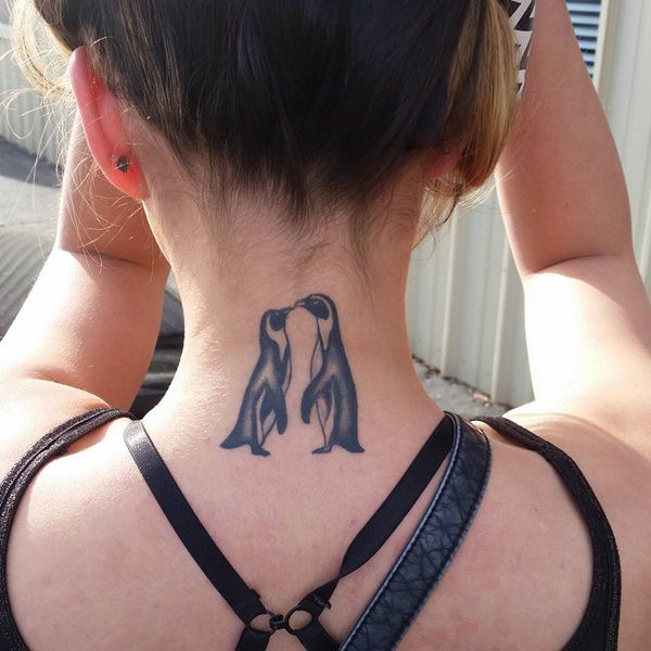 Penguin tattoos design, idea 30