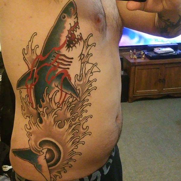 Rib cage tattoo design, idea 42
