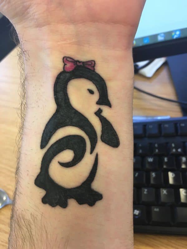 Penguin tattoos design, idea 33