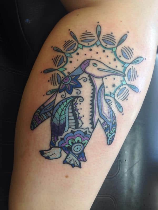 Penguin tattoos design, idea 36
