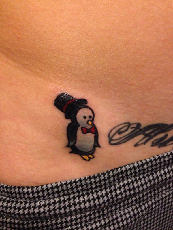 Penguin tattoos design, idea 38